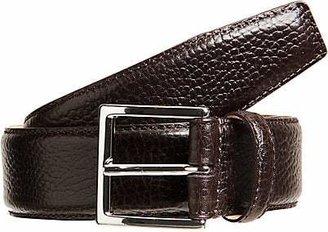 Crockett Jones Crockett & Jones Men's Grained Leather Belt - Dk. brown