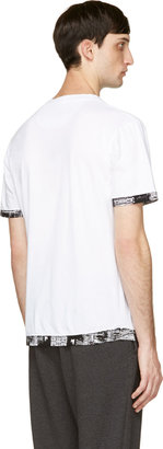 White Mountaineering White Abstract Trim T-Shirt
