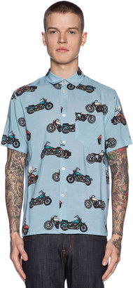 Marc by Marc Jacobs Motorcycle Print Button Down