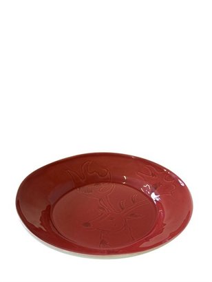 Bellini Sara - Stag Embossed Ceramic Serving Dish