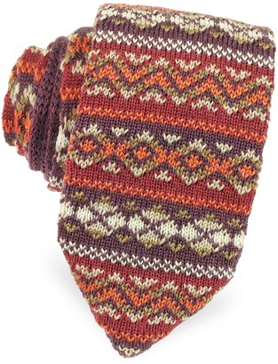 Missoni Pacific Northwest Wool Knit Narrow Tie