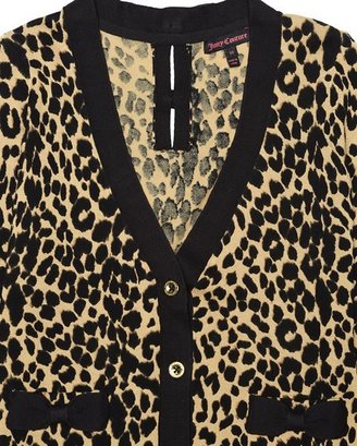 Juicy Couture Leopard Bow Cardigan