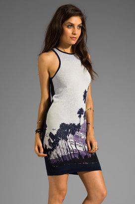 Juicy Couture Sunset Palms Jacquard Tank Dress