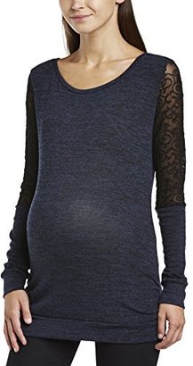 Love2Wait Women's Sweater Lace Boat Neck Long Sleeve Maternity Cardigan