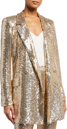 sequin smoking jacket