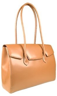 Fontanelli Polished Tan Italian Leather Handbag