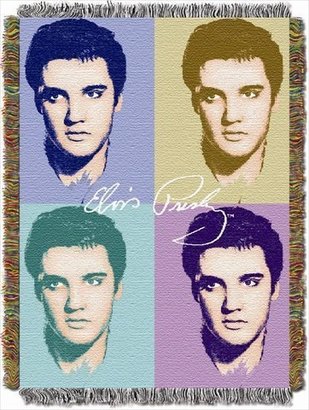 Northwest Company Elvis Presley Enterprises, Elvis, Elvis Pop 48-Inch-by-60-Inch Acrylic Tapestry Throw by The