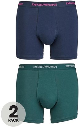 Emporio Armani Mens Fashion Boxers (2 Pack)