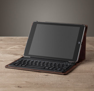 Restoration Hardware Italian Leather Cover With Bluetooth®-Enabled Keyboard For Ipad® Air/Air 2 - Cocoa
