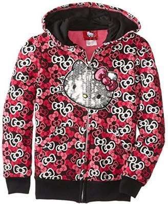 Hello Kitty Big Girls' Hoodie with Sequin Applique