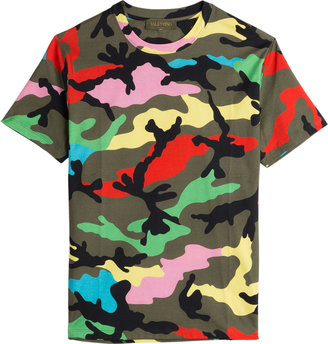 Valentino Camouflage Cotton T-Shirt