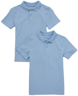 F&F School 2 Pack of Unisex Polo Shirts with As New Technology