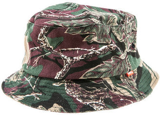 Obey The Uplands Bucket Hat in Burgundy Camo