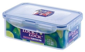 Lock & Lock Rectangular Storage Container, 1 L - Clear/Blue