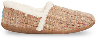 Toms Pink Boucle Women's Slippers