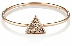 Jennifer Meyer Women's White-Diamond Triangle Ring