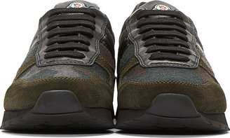 Moncler Green Camo Sneakers