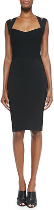Narciso Rodriguez Sweetheart-Neck Dress W/ Double Straps