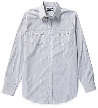 Murano Wardrobe Essentials Ultimate Modern Comfort Big and Tall Striped Sportshirt