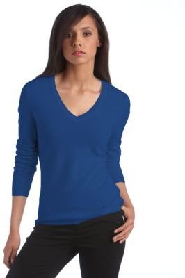 Lord & Taylor Fall Bold Collection Cashmere V-Neck Sweater