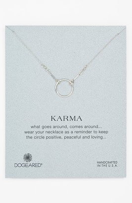 Dogeared Women's 'Reminder - Karma' Pendant Necklace