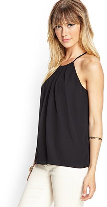 LOVE21 LOVE 21 Tie-Back Pleated Cami