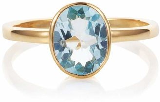 House of Fraser Caroline Creba 18ct Gold Plated Sterling Silver 2.80ct Blue Topa