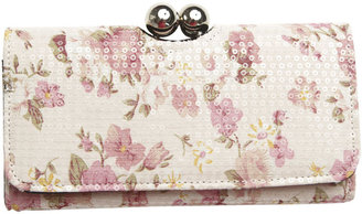 Wet Seal Floral Jumbo Clasp Wallet
