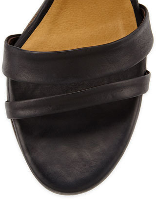 Coclico Cersei Chunky Leather Sandal, Black