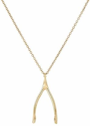Dean Harris Men's Wishbone Pendant Necklace - Gold