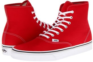 Vans Authentic Hi (True Red) - Footwear