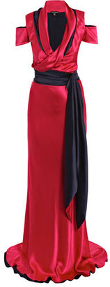 Sophie Theallet Double-crepe satin gown
