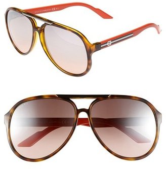 Gucci '1627/S' 59mm Aviator Sunglasses