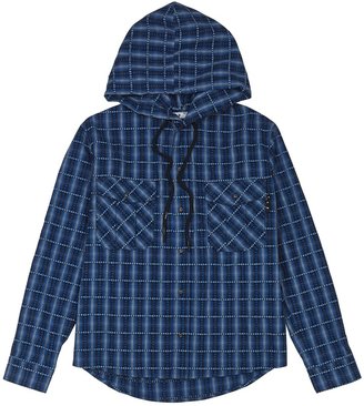hooded checked shirts for womens