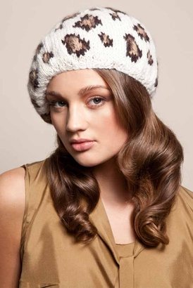 Eugenia Evelyn Beret in Cream/Camel/Taupe/Dark Brown