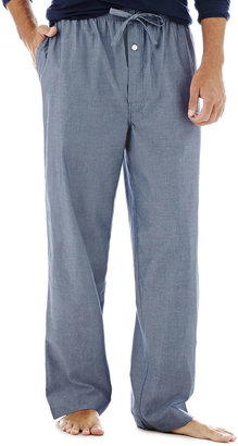 STAFFORD Stafford Chambray Woven Pajama Pants-Big & Tall