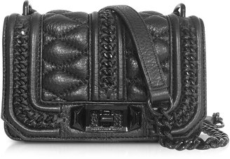 Rebecca Minkoff Mini Love in Chains Black Leather Crossbody Bag