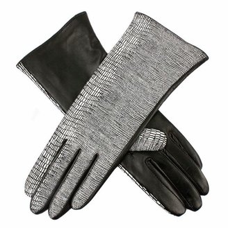 Dents Faux snake print leather glove