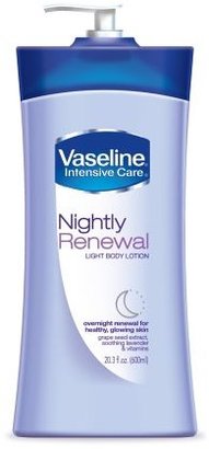 Vaseline Intensive Care Nightly Renewal Light Body Lotion, 20.3 fl oz (600 ml)