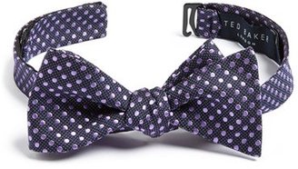 Ted Baker Embroidered Polka Dot Silk Bow Tie