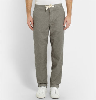 Oliver Spencer Loungewear Lounge Lux Cotton-Flannel Trousers