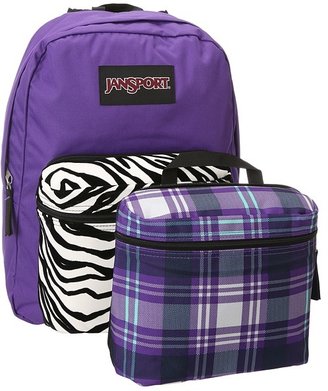 JanSport Superbreak Mix-Up (Purple Night/Zebra Mix Up) - Bags and Luggage
