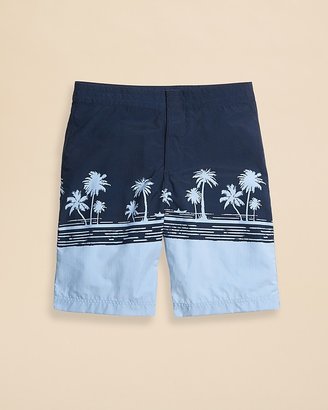 Brooks Brothers Boys' Hybrid Printed Palm Tree Board Shorts - Sizes 4-20