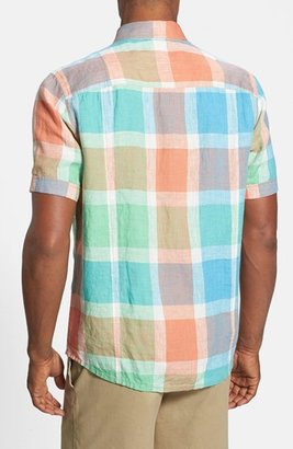 Tommy Bahama 'Pismo Plaid Breezer' Original Fit Linen Campshirt