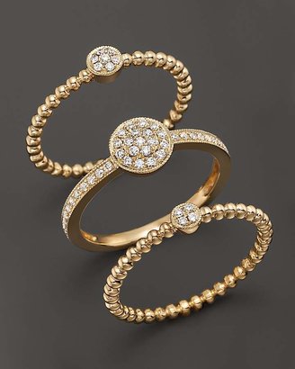 Bloomingdale's Diamond Pavé 3 Ring Set in 14K Yellow Gold, .50 ct. t.w.