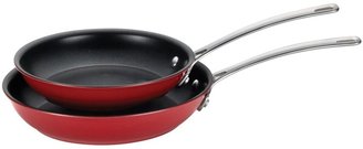 Circulon Genesis Aluminum Nonstick 9.25-Inch and 10.75-Inch Skillets, Red