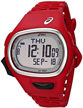 Asics Unisex CQAR0603 Digital Display Watch With Red Band