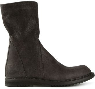 Rick Owens round toe boots
