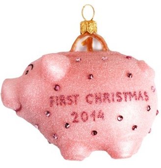 Nordstrom 'First Christmas 2014' Crystal Embellished Piggy Ornament