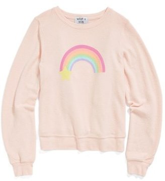 Wildfox Couture 'Island Rainbow - Baggy Beach Jumper' Sweatshirt (Big Girls)